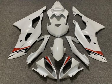 Outlet 2008-2016 Yamaha R6 Motorcycle Fairings - Pearl White