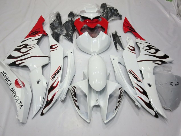 Outlet 2008-2016 Yamaha R6 Motorcycle Fairings - Special Flame Red Outlet 2008-2016 Yamaha R6 Motorcycle Fairings - Special Flame Red