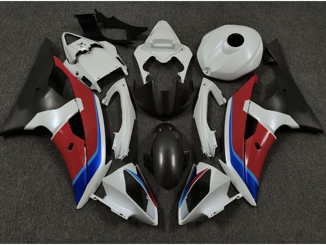 Outlet 2008-2016 Yamaha R6 Motorcycle Fairings - White Red and Blue
