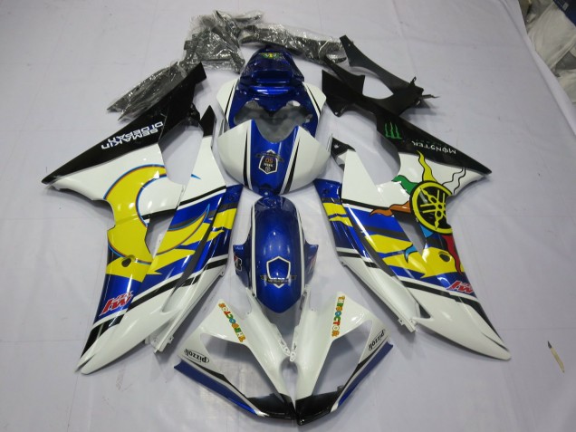 Outlet 2008-2016 Yamaha R6 Motorcycle Fairings - Yellow and Blue