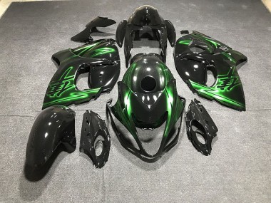 Outlet 2008-2019 Suzuki GSXR 1300 Motorcycle Fairings - Gloss Black and Green