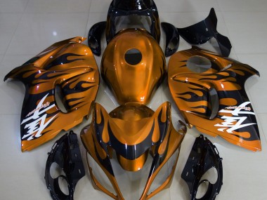Outlet 2008-2019 Suzuki GSXR 1300 Motorcycle Fairings - Gloss Orange & Black