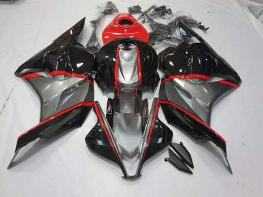 Outlet 2009-2012 Honda CBR600RR Motorcycle Fairings - Black and Grey Red pin
