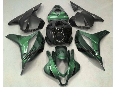 Outlet 2009-2012 Honda CBR600RR Motorcycle Fairings - Deep Green with Black