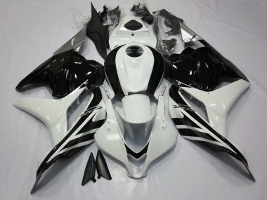 Outlet 2009-2012 Honda CBR600RR Motorcycle Fairings - Gloss Black and White