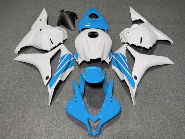 Outlet 2009-2012 Honda CBR600RR Motorcycle Fairings - Light Blue and White Side Stripe Outlet 2009-2012 Honda CBR600RR Motorcycle Fairings - Light Blue and White Side Stripe