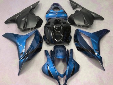 Outlet 2009-2012 Honda CBR600RR Motorcycle Fairings - Light Blue with Black