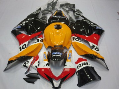 Outlet 2009-2012 Honda CBR600RR Motorcycle Fairings - Light Orange Repsol