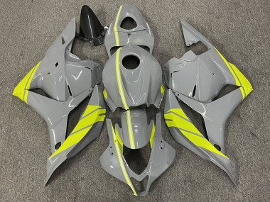 Outlet 2009-2012 Honda CBR600RR Motorcycle Fairings - Nardo Grey and High Viz Yellow
