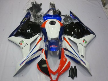 Outlet 2009-2012 Honda CBR600RR Motorcycle Fairings - Orange and Blue