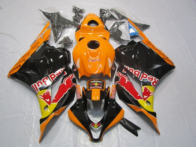 Outlet 2009-2012 Honda CBR600RR Motorcycle Fairings - Orange Red Bull