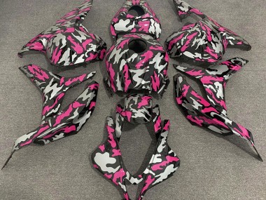 Outlet 2009-2012 Honda CBR600RR Motorcycle Fairings - Pink and Silver Camo