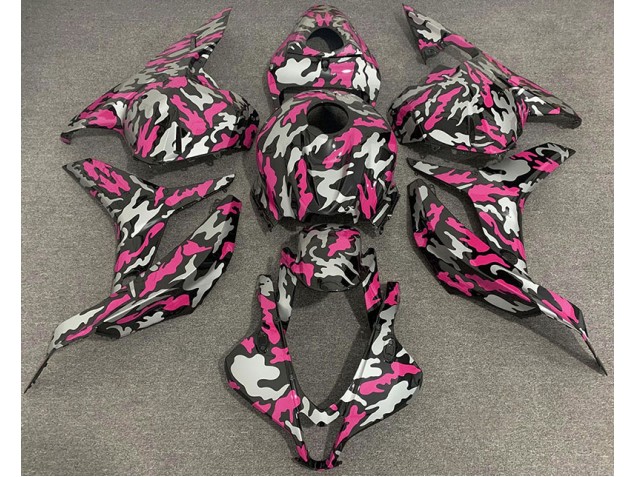 Outlet 2009-2012 Honda CBR600RR Motorcycle Fairings - Pink and Silver Camo