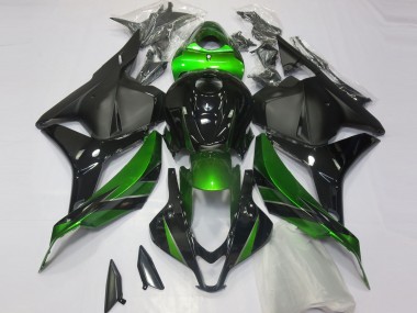 Outlet 2009-2012 Honda CBR600RR Motorcycle Fairings - Special Green Matte Black