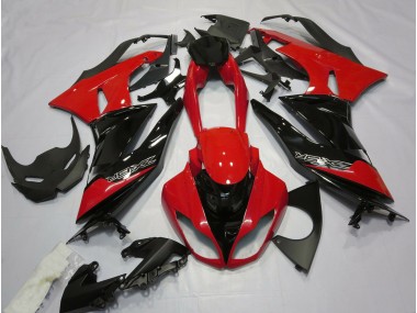 Outlet 2009-2012 Kawasaki ZX6R Motorcycle Fairings - Gloss Red and Black