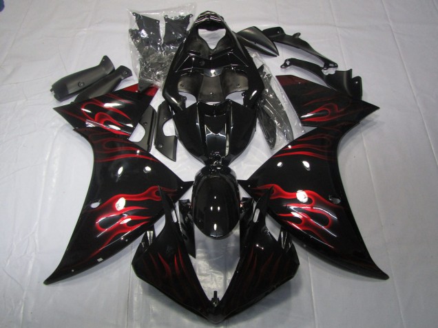 Outlet 2009-2012 Yamaha R1 Motorcycle Fairings - Red Flame Outlet 2009-2012 Yamaha R1 Motorcycle Fairings - Red Flame