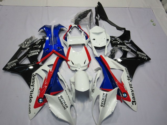 Outlet 2009-2016 BMW S1000RR Motorcycle Fairings - White Blue Outlet 2009-2016 BMW S1000RR Motorcycle Fairings - White Blue