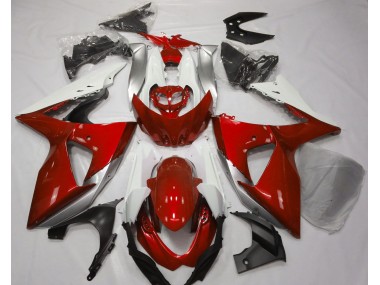 Outlet 2009-2016 Suzuki GSXR 1000 Motorcycle Fairings - Gloss Red & White