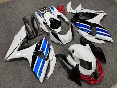 Outlet 2009-2016 Suzuki GSXR 1000 Motorcycle Fairings - White Blue and Red Style
