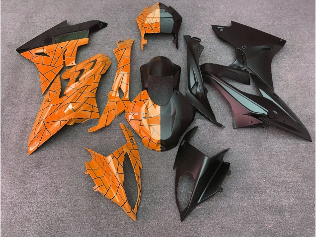 Outlet 2009-2018 BMW S1000RR Motorcycle Fairings - Gloss Orange / Matte Black Split Outlet 2009-2018 BMW S1000RR Motorcycle Fairings - Gloss Orange / Matte Black Split