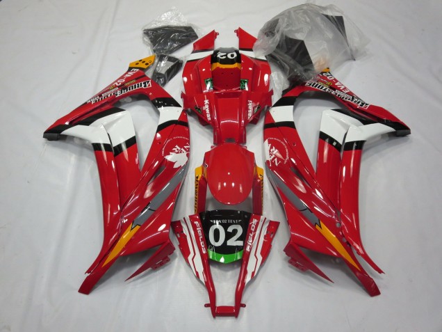 Outlet 2011-2015 Kawasaki ZX10R Motorcycle Fairings - Red 02