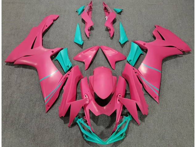 Outlet 2011-2020 Suzuki GSXR 600-750 Motorcycle Fairings - Matte Hot Pink and Teal Outlet 2011-2020 Suzuki GSXR 600-750 Motorcycle Fairings - Matte Hot Pink and Teal