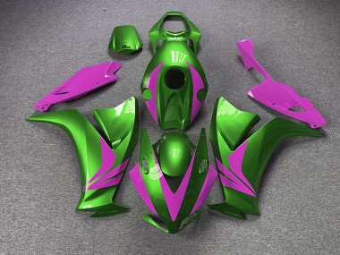 Outlet 2012-2016 Honda CBR1000RR Motorcycle Fairings - Gloss Green and Pink
