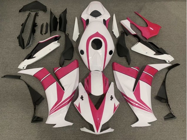 Outlet 2012-2016 Honda CBR1000RR Motorcycle Fairings - Gloss Pink and White