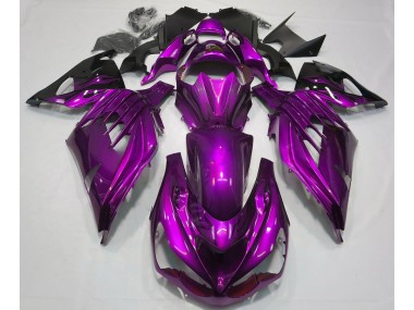 Outlet 2012-2019 Kawasaki ZX14R Motorcycle Fairings - Mood Purple Gloss