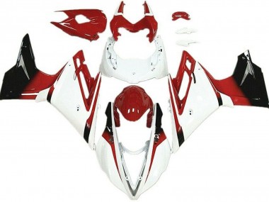 Outlet 2013-2016 Triumph Daytona 675 Motorcycle Fairings - White and Red