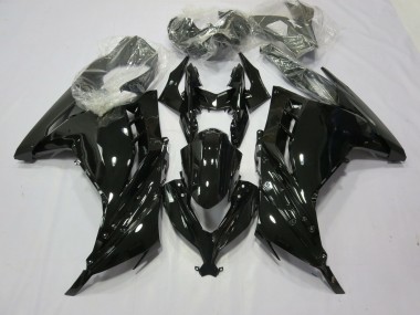 Outlet 2013-2018 Kawasaki Ninja 300 Motorcycle Fairings - Black Gloss