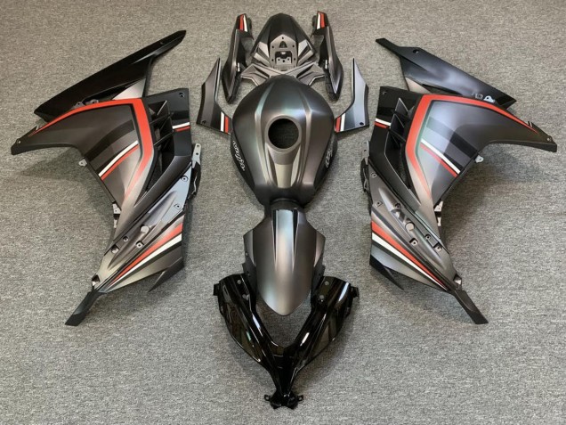 Outlet 2013-2018 Kawasaki Ninja 300 Motorcycle Fairings - Matte Black and Red Outlet 2013-2018 Kawasaki Ninja 300 Motorcycle Fairings - Matte Black and Red