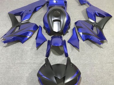 Outlet 2013-2020 Honda CBR600RR Motorcycle Fairings - Deep Blue and Matte Black