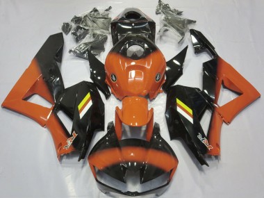 Outlet 2013-2020 Honda CBR600RR Motorcycle Fairings - Gloss Orange and Black Fade