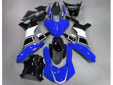 Outlet 2015-2019 Yamaha R1 Motorcycle Fairings - Gloss Blue White and Black