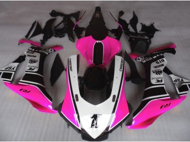 Outlet 2015-2019 Yamaha R1 Motorcycle Fairings - Gloss Pink & White