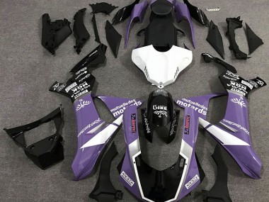 Outlet 2015-2019 Yamaha R1 Motorcycle Fairings - Gloss Purple Logo Style