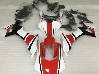 Outlet 2015-2019 Yamaha R1 Motorcycle Fairings - Gloss White Red and Black