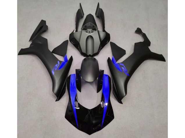 Outlet 2015-2019 Yamaha R1 Motorcycle Fairings - Matte Black & Blue