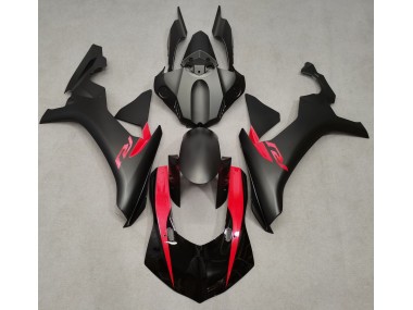 Outlet 2015-2019 Yamaha R1 Motorcycle Fairings - Matte Black & Pearl Red