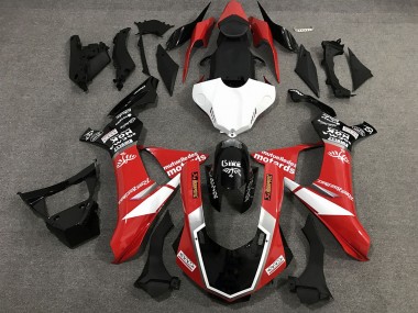 Outlet 2015-2019 Yamaha R1 Motorcycle Fairings - Red Black and White Custom Style Gloss