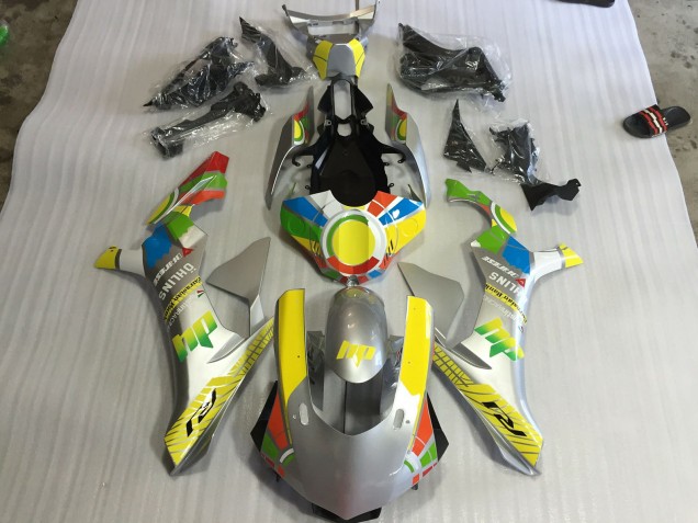 Outlet 2015-2019 Yamaha R1 Motorcycle Fairings - SILVER