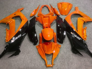 Outlet 2016-2019 Kawasaki ZX10R Motorcycle Fairings - Gloss Orange and Black