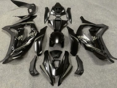 Outlet 2016-2019 Kawasaki ZX10R Motorcycle Fairings - Satin Black & Grey