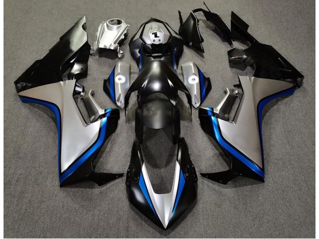 Outlet 2017-2019 Honda CBR1000RR Motorcycle Fairings - Silver and Black & Blue