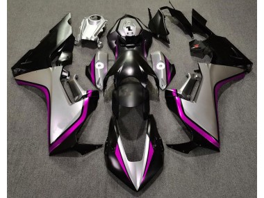 Outlet 2017-2019 Honda CBR1000RR Motorcycle Fairings - Silver and Black & Pink