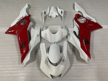 Outlet 2017-2019 Yamaha R6 Motorcycle Fairings - Gloss White and Red J AIR