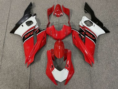 Outlet 2017-2019 Yamaha R6 Motorcycle Fairings - Red White and Black