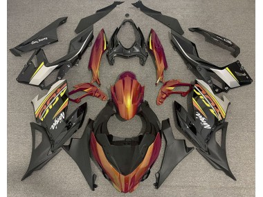 Outlet 2018-2020 Kawasaki Ninja 400 Motorcycle Fairings - Liquid Orange and Gray